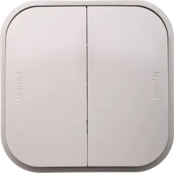 vypínač Dvojitý vypínač Klasik, Pod omítku Legrand krémový 782432