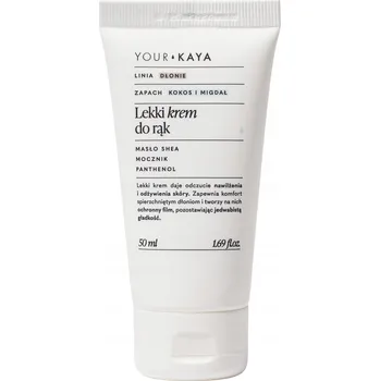 Péče o ruce Your KAYA Lehký krém na ruce s vůní kokosu a mandlí, 50 ml