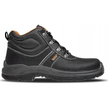 Pracovní obuv KOŽENÉ PRACOVNÍ BOTY SE ZVEDACÍ VLOŽKOU PROTI PROPÍCHNUTÍ BASIC S3 HIGH 48