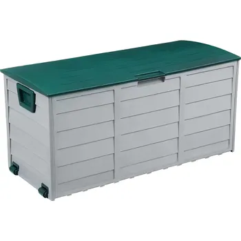 Úložný box Tempo Kondela Kortez 300 l šedý/zelený