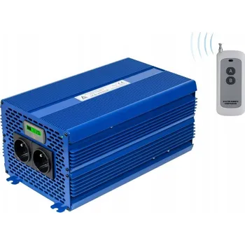 Měnič napětí Měnič Napětí napětí AZO Digital 12 V 2000 W sinus s dálkovým ovládáním eco