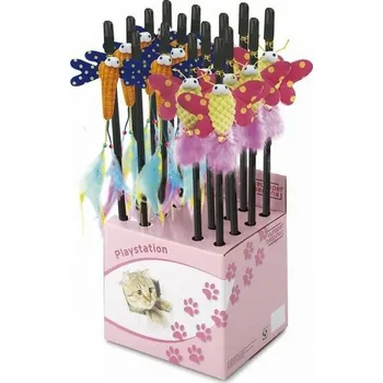 Hračka pro kočku EBI PRUT PRO KOČKY MOTÝL 40cm