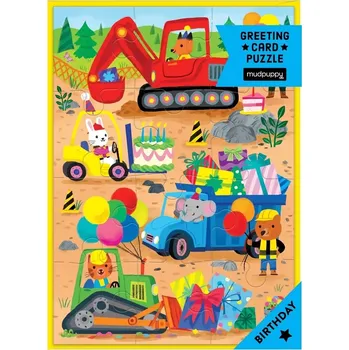 Puzzle Puzzle s blahopřáním Na staveništi