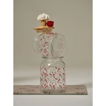 Dóza na potraviny Sinsay - Vánoční nádoba na potraviny s víkem - červená - 695GR-33X - 695GR-33X-ONE