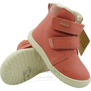 Dívčí zimní obuv Zimní barefoot dětská obuv Protetika Beka korál - vel. 24