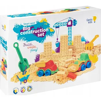 kinetický písek GENIO KIDS Sada Magického Písku 1 kg, Magický Písek na Stavění