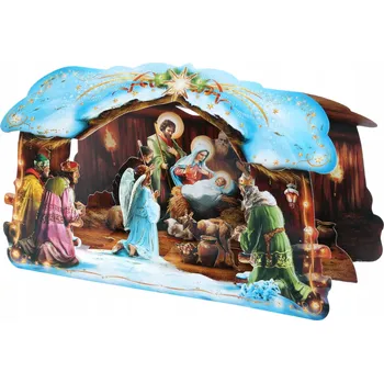 KORTINA Vánoční 3D přání, včetně obálky, s textem, 22 x 15 cm