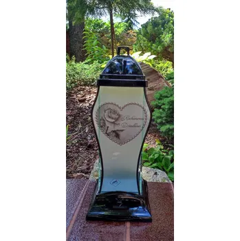 Svíčka LAMPION S-3 VELKÝ / věnování - mamince / ČERNÝ / 1 KUS