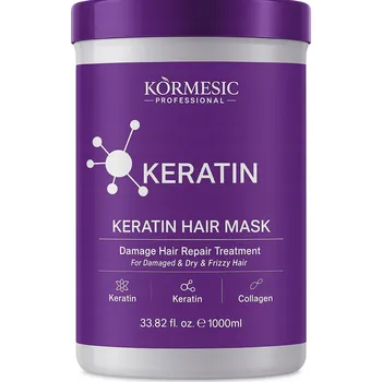 Vlasová regenerace Kormesic Keratin – maska na vlasy s keratinem 1000 ml