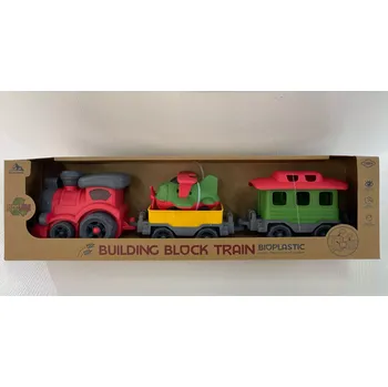 Vláček a vláčkodráha RKToys Vláček s vagónky z bioplastu