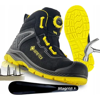 Pracovní obuv Pánské pracovní boty Gore-Tex nepromokavé BOZP VM LIVERPOOL S7L S3 BOA FO 48