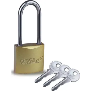 Visací zámek Visací zámek s měděným povrchem 40 mm s dlouhým třmenem DEDRA 11U130