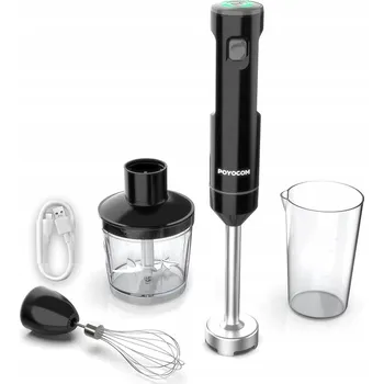 Bezprzewodowy Blender Ręczny POYOCOM s nabíjením Type-C, šlehací metla,