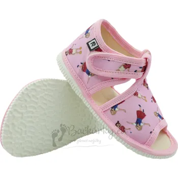 Chlapecké bačkory Dětské pantofle RAK x Bačkůrky.eu 100014 - Růžová holka - vel. 25
