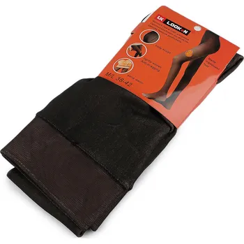 Dámské punčocháče zateplené plyšovým kožíškem Varianta: 3 (XL/XXL) černá, Balení: 1 ks