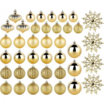 Vánoční dekorace 40x Vánoční Vánoční Baňky na STROMEČEK nerozbitné sada ozdob na vánoční stromeček