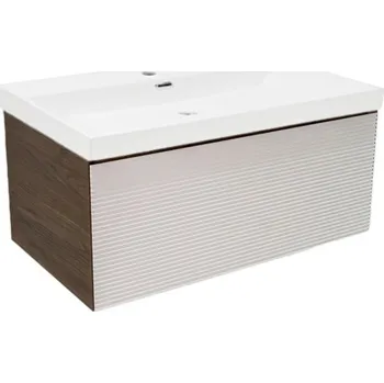 Koupelnová skříňka s umyvadlem Naturel Monza 79x30x45 cm ořech mat MONZA80WNU4 - MONZA80WNU4