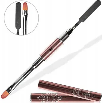 Kosmetický štětec Štětec na gel/akrygel zaoblený zlatý EM Nail #6