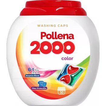 Prací prostředek POLLENA 2000 Kapsle na praní BAREVNÉ prádlo 50 ks 1 balení