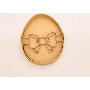 Velikonoční dekorace Formička "Vajíčko s mašličkou 1" 10 cm