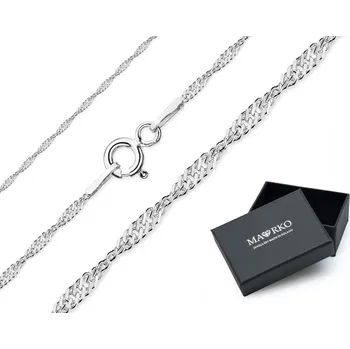 Přívěsek STŘÍBRNÝ ŘETÍZEK Kroucený SINGAPUR Na Přívěsky