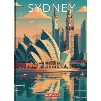 Blok Zápisník A6, 96 listů, linkovaný HERLITZ RETRO CITY