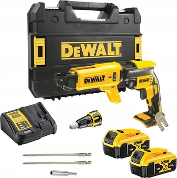 AKU ŠROUBOVÁK AKUMULÁTOROVÝ NA SDK DESKY 18V BEZKARTÁČOVÝ 2X2.0AH KUFR DEWALT