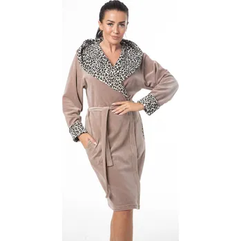 Dámský župan DÁMSKÝ ŽUPAN FR-395 J/25 CAPUCINO+PANTHER L