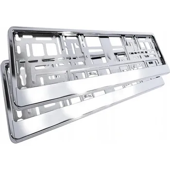 Držák SPZ RÁMEČKY POD SPZ (SPZ = Státní poznávací značka) RÁMEČEK NA SPZ CHROM UE 2 kusy