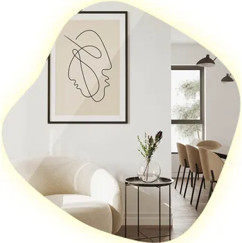 Zrcadlo Zrcadlo Tulup nástěnné asymetrické 770 x 766 mm