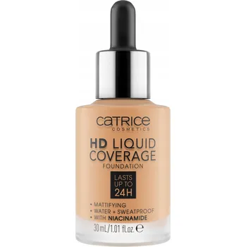 Make-up Catrice HD Liquid Coverage Tekutý Podkladová Báze na Obličej 30ml Odstín Medium Beige (034)