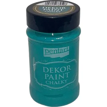 Speciální výtvarná barva Dekor Paint - křídová vintage barva 100ml - borovicová zelená