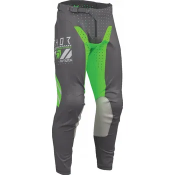 Moto kalhoty MOTOKROSOVÉ KALHOTY THOR LAUNCHMODE FUTURA CHARCOAL/GREEN 40