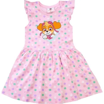 Dívčí šaty ŠATY TLAPKOVÁ PATROLA em 2652 růžové Velikost: 2