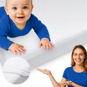 Prostěradlo Prostěradlo 80x200 cm do postýlky Bavlna 100% s gumou Premium Harmoony