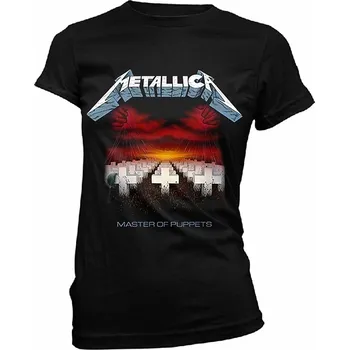 Dámské tričko Metallica tričko, Master of Puppets Tracks BP Black, dámské M