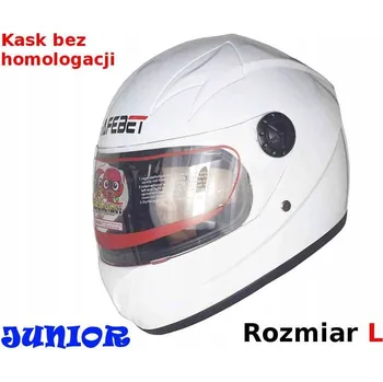 Helma na motorku PŘILBA SAFEBET HF-909 BÍLÁ MALÁ L (ECE)