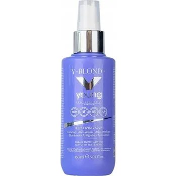 Vlasová regenerace YOUNG Y-Blond+ Tonizační Sprej pro Blond Vlasy Neutralizuje Žluté Odstíny 150 ml