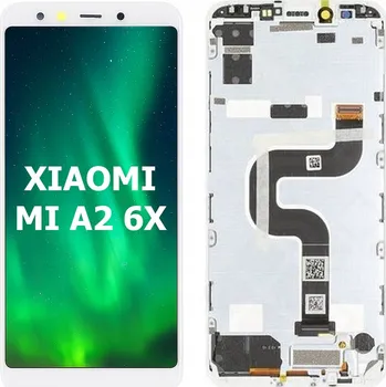 Pouzdro na mobilní telefon LCD DISPLEJ PRO XIAOMI MI A2 / 6X BÍLÝ | ORIGINÁL | NÁVOD |