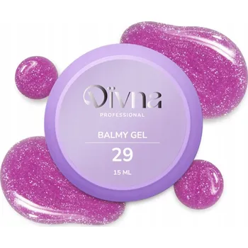 Lak na nehty DIVNA Balmy Gel 29 gel v lahvičce/kelímku s třpytkami 15 ml na nehty