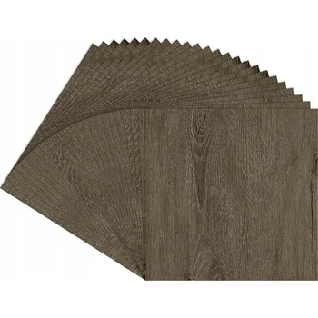 Samolepicí PVC podlahové dlaždice Yullpaper 24 ks 30x30 cm - imitace dřeva