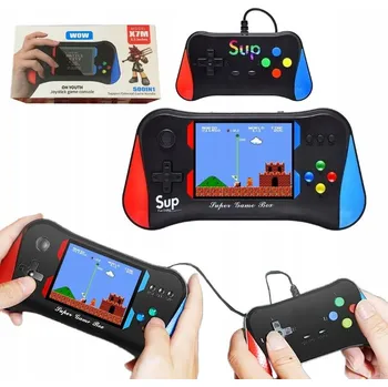 Herní konzole Přenosná kapesní herní konzole SUP, 3,5\" displej, 500 retro her, TV výstup + gamepad
