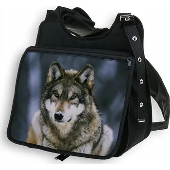 TAŠKA S KLOPOU VELKÁ A4 VLK 10 SAMEČEK ALFA ŠEDÁ