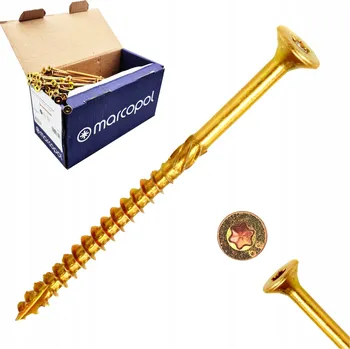 Vrut Vruty do dřeva 6x100/60 Tesařské vruty s řeznou drážkou 100 ks