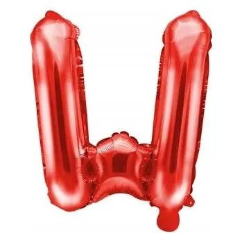 Balónek Fóliový balónek Písmeno W červený 92 cm