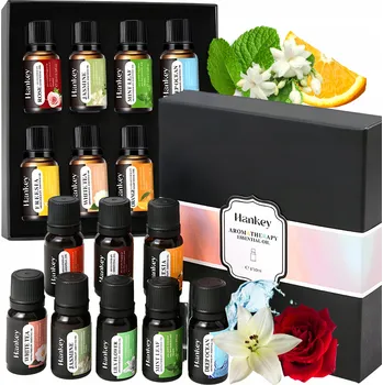 ESENCIÁLNÍ OLEJE SADA VONNÝCH PŘÍRODNÍCH OLEJŮ OLEJ DO SVÍČEK A AROMALAMP