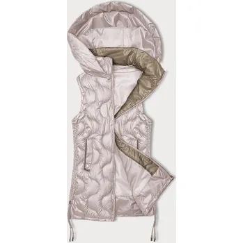 Dámská vesta Dámská perleťově růžová vesta se ozdobným prošíváním, odstíny růžové XL (42) i392_24927-53