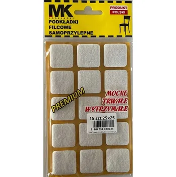 Prostěradlo Prémiové filcové podložky 25x25 bílé