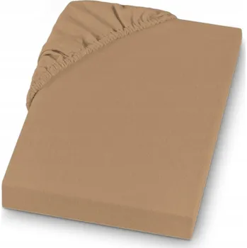 Prostěradlo Prostěradlo JERSEY S GUMOU 90x200 bavlna prodyšné bavlněné BÉŽOVÉ