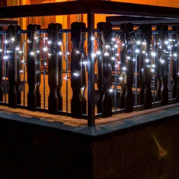 LED páska DECOLED LED jégcsapfény, FLASH, 3×0,5 m, jégfehér, 114 dióda, IP67, fekete kábel